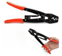 1.25-16mm² Cable Battery Lug Crimping Tool for Uninsulated Terminals, 16-6 AWG, Ratcheting Crimper with Automatic Release, Heavy Duty Plastic Handle, 270mm, 0.55kg