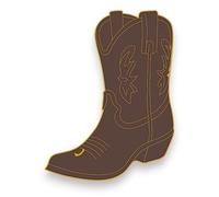 1.25" Cowboy Boots Soft Enamel Pin - Cowboys Western Lapel Pins Brooches for Backpacks, Jackets, Hats, Clothes, Bags, Teens, Girls, Boys, Men- Pinback Buttons & Charms