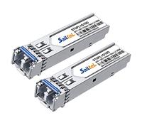 1.25 Gigabit Single Mode LC Duplex Transceiver, 1000Base-LX Dual Fiber SFP Modul, 1310nm SMF, bis zu 10 km, DDM, kompatibel mit Cisco, Ubiquiti, Mikrotik, Dlink, Linksys und mehr (10 km) 000 m 2 x