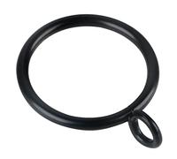 1.25-Inch Drapery Curtain Ring with Eyelet for Curtain Panels, Set of 30 PCS - Black Curtain Rings
