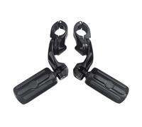 1 25 Inch Motorcycle Highway Foot Pegs Engine Guard Footrest Compatible With Road King Street And Sportster XL1200 883 Models(Black Set)