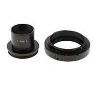 1.25 inch Telescope Mount Adapter (T-mount) + T2 Lens Adapter Ring for Canon DSLR Camera Bodies EOS 450D 500D 550D 600D 1100D