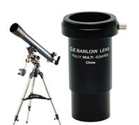 1.25 Inches Telescope Eyepiece, Multi-Coated 5X Barlow Lens, 31.7mm/1.25 inches Metal Connect Interface, Ideal for Planetary Observation and Enhanced Telescope Viewing