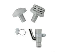 1.25'' Nozzle Hose Holder and Filter Kit fit for INTEX, 25022E Above Ground Pool, Plastic Inlet Jet, Grille and Clamp for Pumps under 1000 GPH