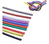 1-250m 20AWG Copper Wire | Super Soft Silicone Rubber Insulation, High Temperature & Flexible for DIY Lighting & Electronics(PURPLE,25M_20AWG (OD 1.8MM))