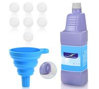 1.25L Replacement Bottle for Flash® Power Spray Mop™, Refillable, Leak-Free HDPE Solution Bottle, 42.3 FL OZ with 7 Sealing Pads and 1 Folding Funnel