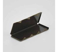 1" 25mm Belt End Tip Buckle for Cotton Webbing Tag Bag Nickle Bronze Gold Nickle-Black