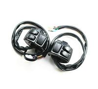 1" 25mm Handlebar Control Switch + Wire Harness for 1996-2012 Harley Softail Dyna Sportster V Rod 883 1200 Cruiser Chopper Custom (Black)