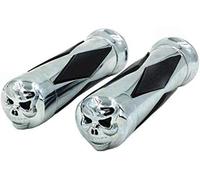 1" 25mm Skull Diamond Motorcycle Motor Bike Handlebar HAND GRIPS Handgrip Grip For Cruiser Chopper Bobber Custom