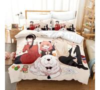 (1, 260*220 three-piece set) Digital Print Bedding Set Spy Play House Series Three-Piece Set