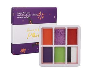 1.26oz 6 Grids Face Painting Kit Children Body Cosmetic Pigments for Cosplay Party Artstage