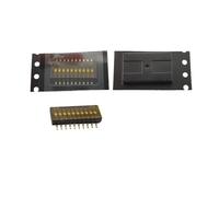 1.27mm SMD SMT Slide Type Switches 1/2/3/4/5/6/8/10 Pin Position Way 1.27mm DIP Toggle Switches Doule Row Snap Dial Switch Black IDGTTLDF(10 Pin,5Pcs)