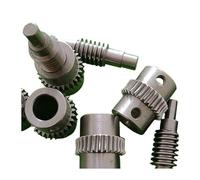 1:28 electronic starter Accessories 0.8M 28T 12mm Metal Worm Gear 6mm Worm Shaft 53MM Length IINKUEYK