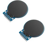 1.28 Inch Round Circular TFT LCD Display Module 240x240 IPS GC9A01 SPI Interface for Arduino ESP32 ESP8266 Raspberry Pi 3V to 5V Full Color RGB Screen with Tutorials