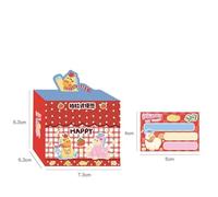 1/2Box Cartoon Pony Retractable Sticky Note Tape, Tearable Sticky Note Paper Message Notes