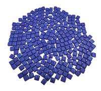 1.2CM Glass Mosaic Stone Tiles, 500g Non-Transparent Mosaic Pieces for Arts and Crafts, Plates, Picture Frames, Flowerpots, Handmade and Home Decorative (Navy Blue)