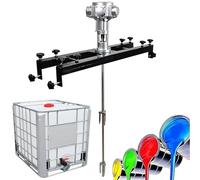 1/2HP Pneumatic Air Agitator Mixer, 1 Ton Tank Paint Stirring Machine, Adjustable Speed 0-2500RPM, Folding Propeller for Efficient Mixing