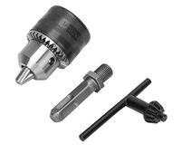 1/2in-20UNF 1.5-13mm Key Type Drill Chuck with SDS Plus Shank Adaptor for Impact Driver, Quick Change Screwdriver Drill Adapter