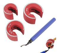 1/2in 3/4in 1in Copper Pipe Cutter Set, Professional Automotive Brake Line Cutting Tool Kit, Metal Tubing Cutter Tool with Cutting Wheels, Suitable for Automobile Brake Lines Auto Repair Tools