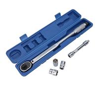 1/2in. Drive Calibrated Torque Wrench Ratchet + Accessories 28Nm - 210Nm