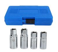 1/2in Drive Socket Stud Screw Extractor Tool Kit - Durable 6, 8, 10, 12mm Sleeves for Quick and Efficient Removal of Stubborn Screws and Bolts!