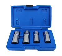 1/2in Drive Socket Stud Screw Extractor Tool Set, 6 8 10 12mm Sleeve Remover and Installer Kit with Hex Stud Design for Automotive Repair