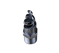1/2in Garden Hose Stainless Steel Nozzle Full Cone Spiral Lawn Water Mist Sprinkler Irrigation