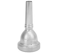 1/2in Horn Mouthpiece for Tenor Trombone, Copper Trombone Mouthpiece, Durable Musical Instrument Accessory with Resistance, Vacuum Sealed Packaging (Silver)