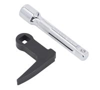 1/2in Pry Bar Wrench Adapter Head, Heavy Duty Cr V Steel Crowbar Adapter Tool for Half Shaft Removal, Car Repairing and Demolition Tasks in Tight Spaces
