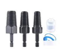 1/2Inch 3/4Inch 1Inch Pipe Thread Extractor Nut Removal Hexagonal Shank Design for Brokend Screw Removal in Plumbing Hexagonal Handle Bolt Extractor
