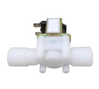 1/2inch 3/4inch Plastic Solenoid Valve, 12V 24V 220V Magnetic Pneumatic Pressure Controller Switch 1pc(1/2inch,24V)