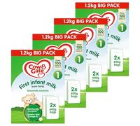 1.2kg Cow & Gate First Infant Milk Suitable From Birth Pack of 4