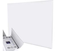 MYLEK Panel Heater Radiator Electric 1.2kW - Daily and Weekly Timer, Thermostat - Wall Mounted Slimline White Space Heater for Bathroom, Office, Bedroom, Garage (1200 Watt) Lot 20 Compliant