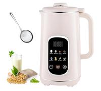 1.2L 8-in-1 Automatic Soy & Nut Milk Maker - 12-Blade Plant-Based Blender with Timer, Keep Warm, Self-Cleaning for Almond, Oat Milk at Home