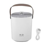 1.2L Double Spray Humidifier with Night Light, USB Powered Large Capacity Air Humidifier for Bedroom Study Office, Dual Mist Nozzles Silent Diffuser (White)