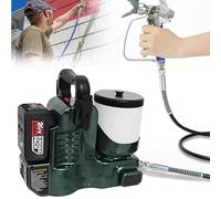 1.2L Portable Airless Paint Sprayer, 500W Cordless Spray Gun with Battery, for Latex Paints, Lacquers & Stains, 360° Full Coverage, High Reaching for Furniture, Fences, Cabinets