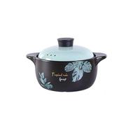 1.2L to 8.5L Ceramic Casserole Dish with Lid, Multi-Size Deep Clay Potfor Soup & Shallow Earthen Pot for Rice, Heat-Resistant Cooking Potfor Home and Restaurant,4.5LA,Blue