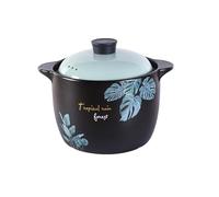 1.2L to 8.5L Ceramic Casserole Dish with Lid, Multi-Size Deep Clay Potfor Soup & Shallow Earthen Pot for Rice, Heat-Resistant Cooking Potfor Home and Restaurant,6.5L,Blue