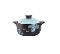 1.2L to 8.5L Ceramic Casserole Dish with Lid, Multi-Size Deep Clay Potfor Soup & Shallow Earthen Pot for Rice, Heat-Resistant Cooking Potfor Home and Restaurant,3.5LA,Blue