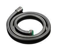 1.2m/1.5m Thicken Gunmetal Grey Color Shower Hose Stainless Steel General Soft Water Pipe Explosion-Proof Pipe,Shower Hose*1 PC,Length: 150cm