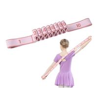 1.2M/3.93Ft Yoga Stretching Band Pink Yoga Strap with 10 Adjustable Loops Extra Long Yoga Belt Stretcher for Pilates Fitness Flexibility Training Hysical Therapy