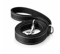 1.2m - 30m Dog Lead Long Line Padded Recall Training Leash Puppy Nylon Black Pet Short (Black, 30m)