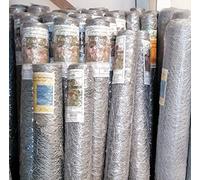 1.2m (4ft) Tall x 50m Long 50mm Hexagonal Galvanised Chicken/Pheasant/Rabbit Wire Mesh