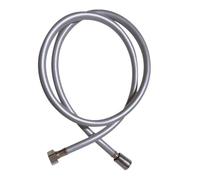 1.2M .5M 2.0M PVC High Pressure Silver Smooth Shower Hose for Bath Handheld Head Flexible G1/2 Universal Interfac for Bathroom(200cm)
