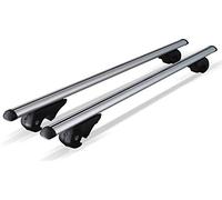 1.2m Aluminium Light Weight Lockable Roof Rail Cross Bars For Flush Solid Running Rails to Fit Volvo V70 with Roof Rails