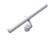 1.2m Banister Stair Handrail Kit - Matt White Rail & Brackets