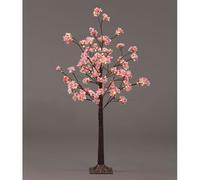 1.2m Cherry Blossom Tree w/144 Flowers & Warm White LED's - In or Outdoor (Dark Pink)