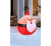 1.2M Christmas Inflatables Lights Santa Claus Living and Home Red One Size