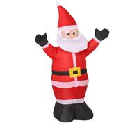 1.2m Inflatable Christmas Santa Claus Xmas Decoration 3 LED Holiday Air Blown Yard Outdoor Décor-Red