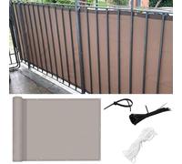 1.2m Outdoor BalconyGarden Wind & UV Resistant 160g/m² with Cable Ties Taupe 1.2x11m (3.9x36ft) - Perfect for Patio & Deck Use